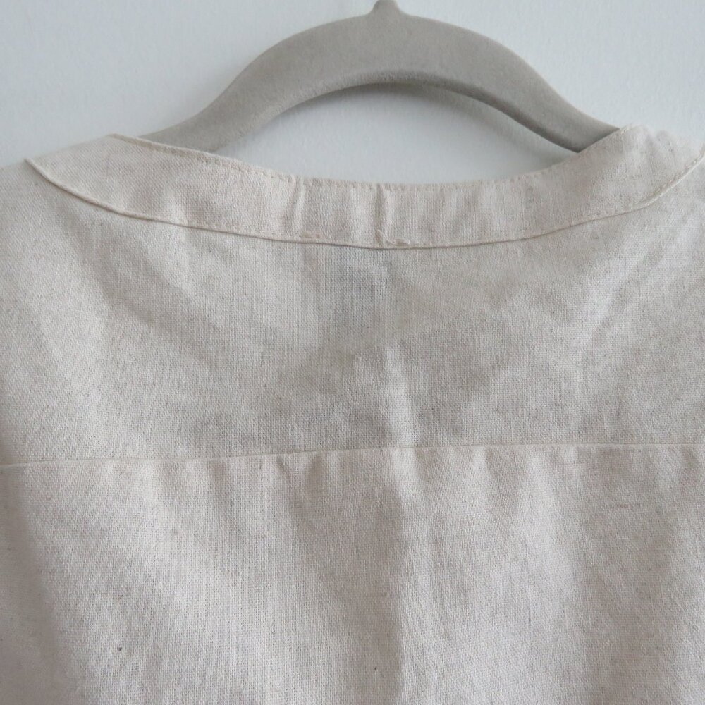 PRINCESS POLLY Linen Blend Utility Boilersuit Jumpsuit in Oatmeal - Size US 4 - Picture 14 of 16